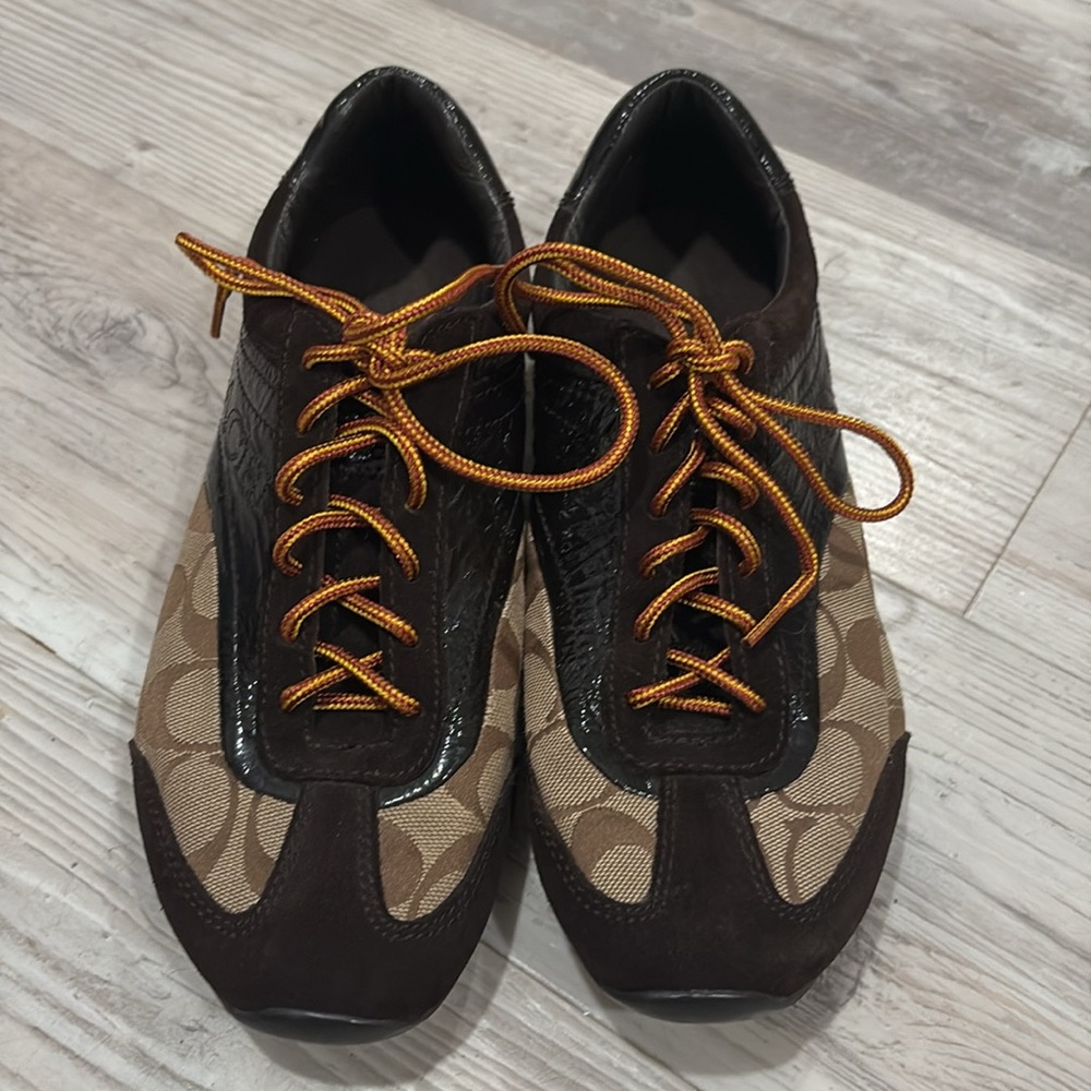 Coach Womens Kodie Signature Sneakers Sz  8.5